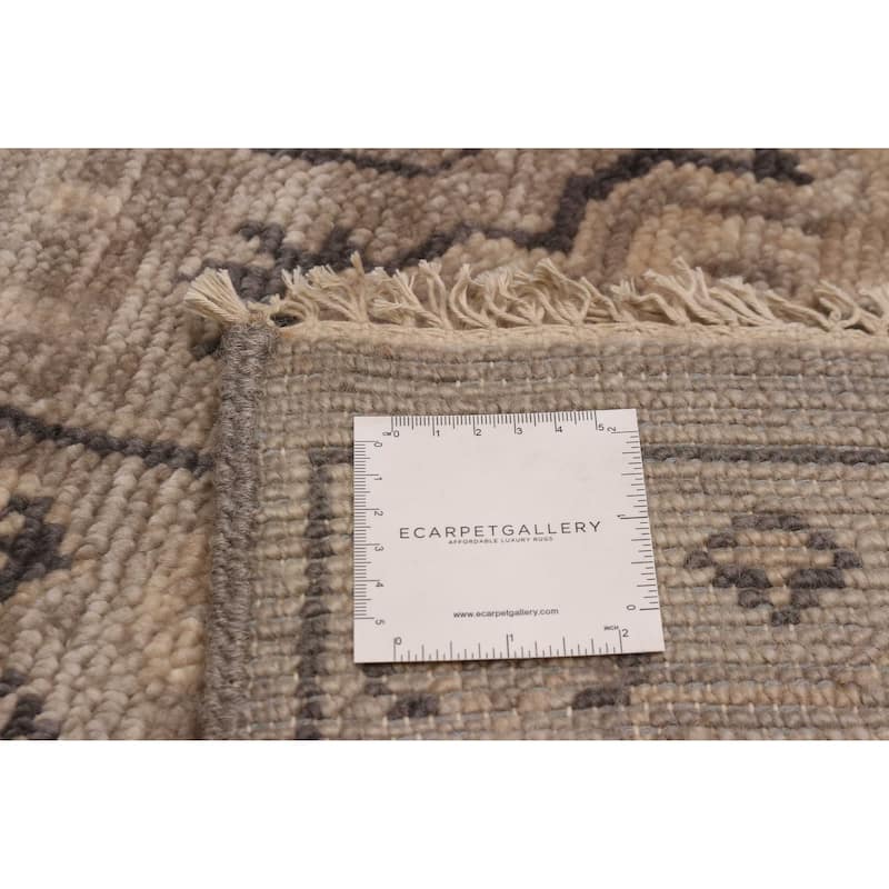 ECARPETGALLERY Hand-knotted Mystique Taupe Wool Rug - 8'3 x 9'10