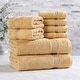 preview thumbnail 133 of 138, Superior Heritage Egyptian Cotton Absorbent 8-Piece Towel Set Gold
