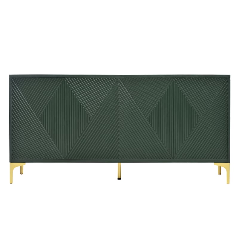 60" Wood Sideboard Buffet Cabinet with Storage for Kitchen