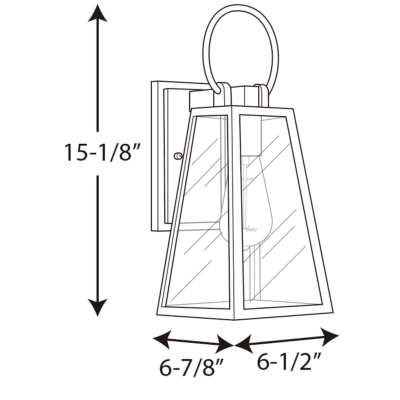 Progress Lighting Barnett Single Light 15-1/8" Tall Outdoor Wall