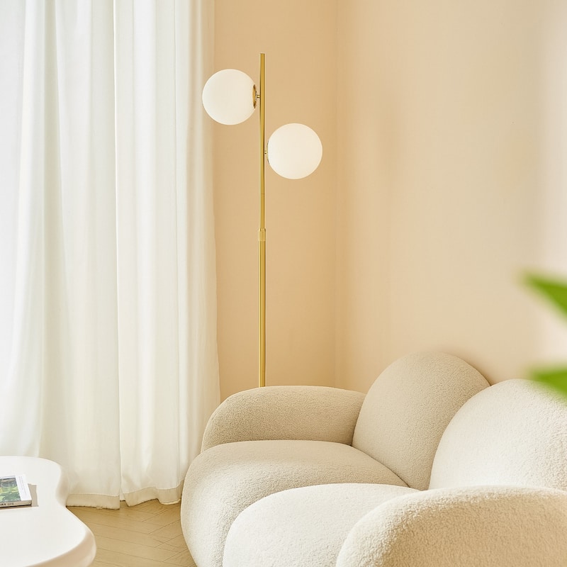 CO-Z 73" 2-Light Floor Lamp with Bulbs
