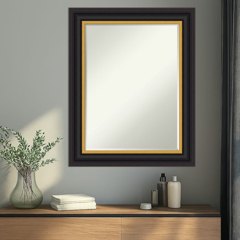 Sierra Half-Inch-Bevel Wood Framed Wall Mirror