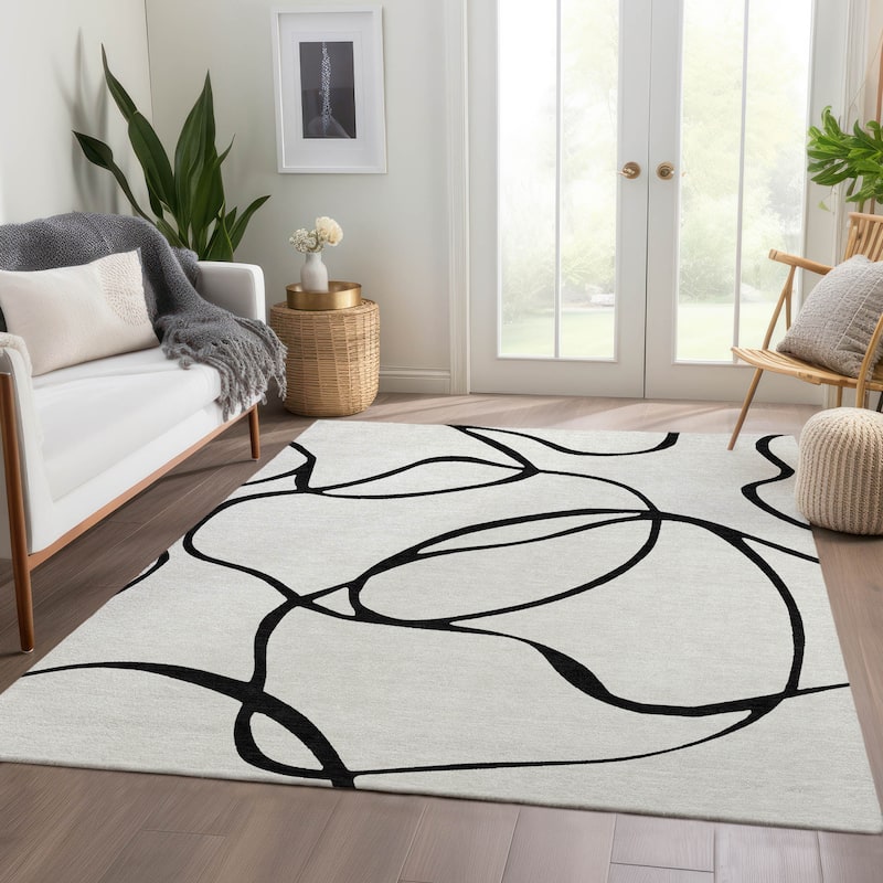 Premium Washable Super Soft Abstract Dash Mayfield Rug
