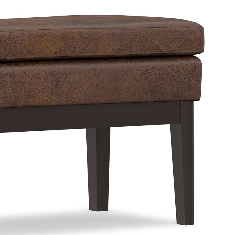 WYNDENHALL Bragg 45 inch Wide Mid Century Ottoman Bench - 44 Inches wide