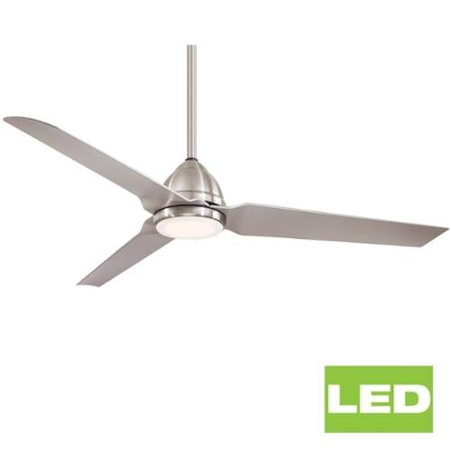 MinkaAire Java LED Java LED 54" 3 Blade Outdoor Ceiling Fan with Blades and Inte
