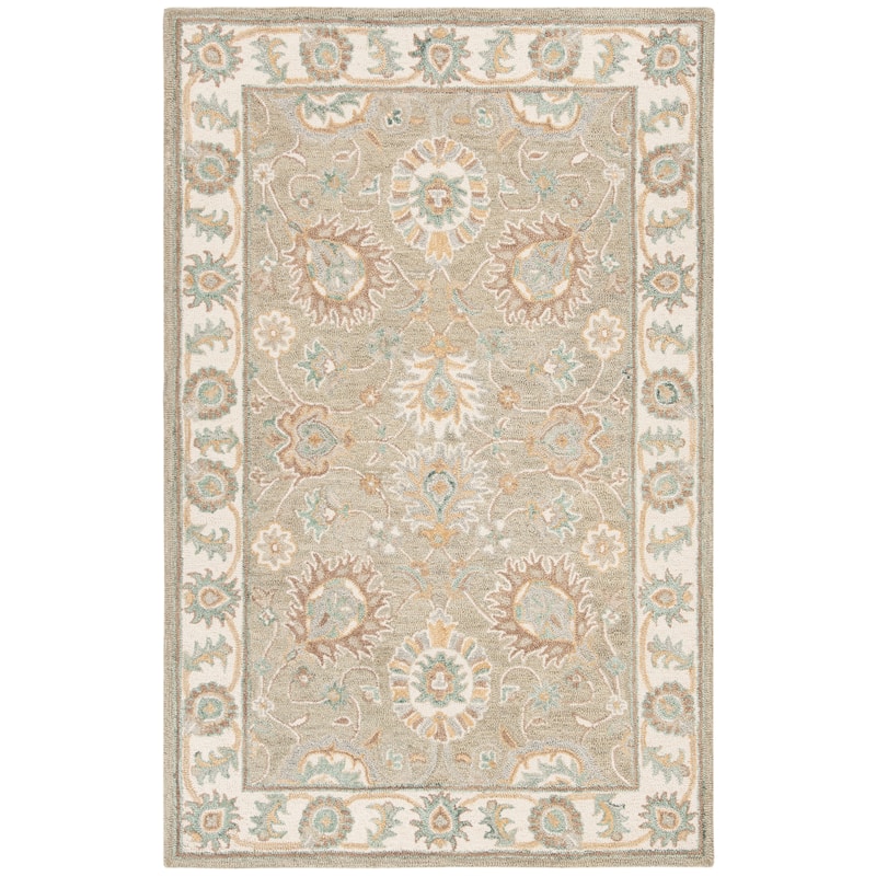 SAFAVIEH Handmade Blossom Riki Modern Floral Wool Rug