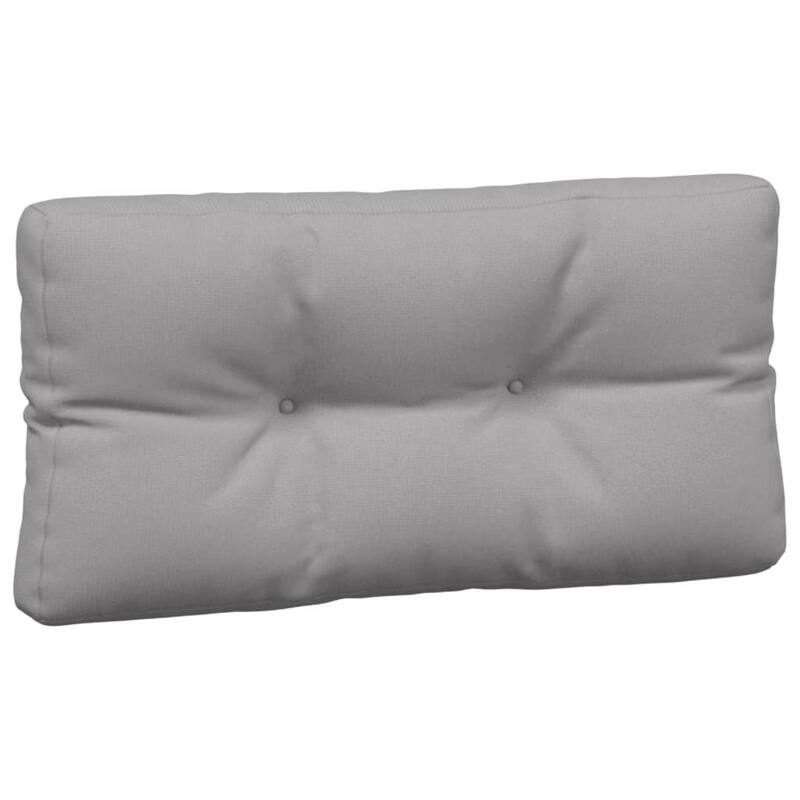 vidaXL Pallet Cushion Set of 7 Grey 100% polyester Large - 31.5 x 47.2 x 4.7 in