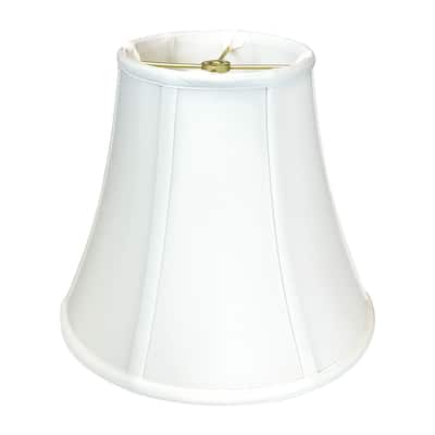 Royal Designs True Bell Basic Lamp Shade, V Notch Fitter, White, 5x10x8.5