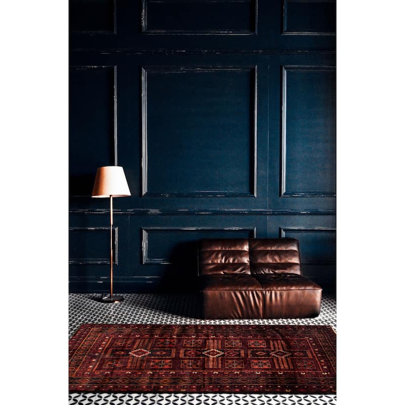 Teimani Red Rug 3'8" x 6'4" - 3'8 x 6'4