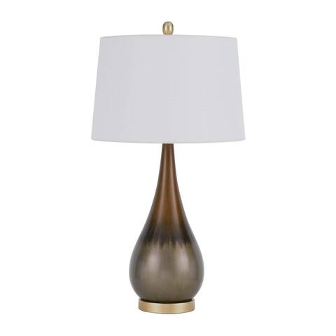 Carmi Taupe Metal Table Lamp