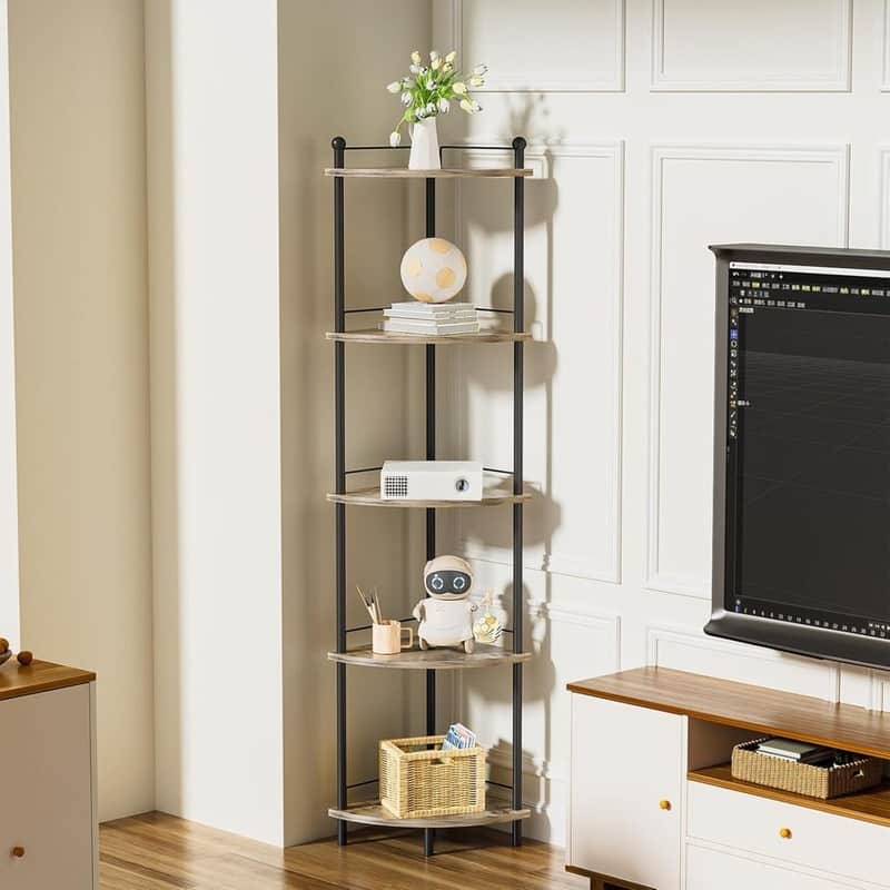 5-Tier Corner Shelf Stand for Bathroom