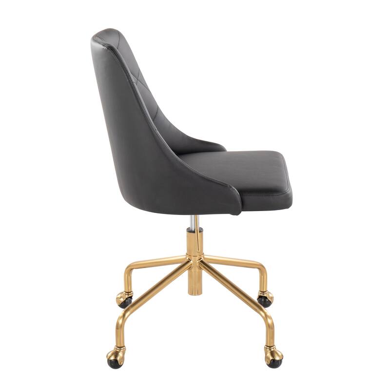 Silver Orchid Ockelbo Adjustable Office Chair with 4-Star Caster Base