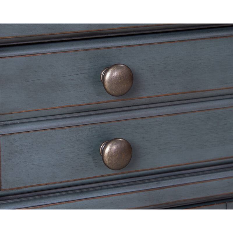 Bridgevine Home Americana Server, No Assembly Required, Corduroy Blue Finish