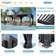 preview thumbnail 87 of 188, EROMMY Outdoor Louvered Pergola Gazebo with Adjustable Aluminum Rainproof Roof