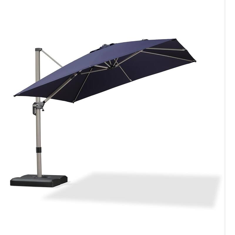 PURPLE LEAF 10 ft Patio Cantilever Umbrella Adjustable Offset Umbrella