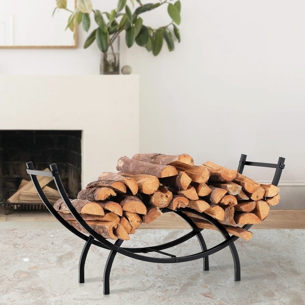 PHI VILLA 40 Inch Heavy Duty Large Curved Indoor Outdoor Firewood
