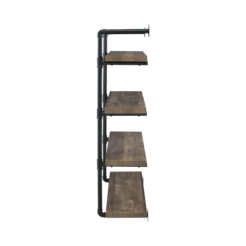 Condou Black Metal 40-inch Wall Shelf