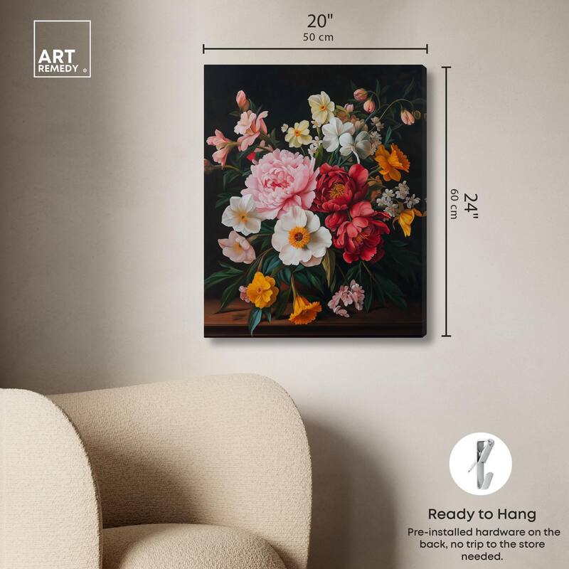 Violet Vignette II Canvas by Art Remedy, Gallery Wrapped