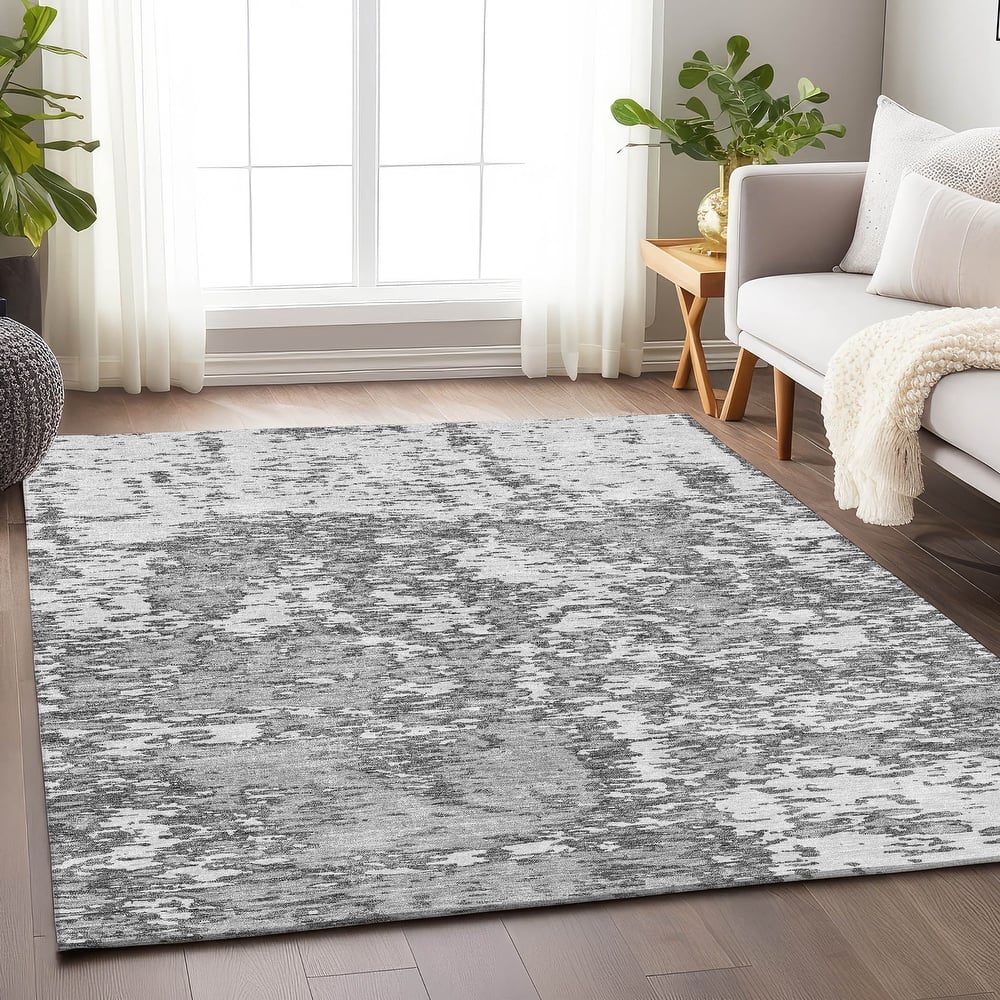 Premium Washable Super Soft Abstract Pixels Mayfield Rug