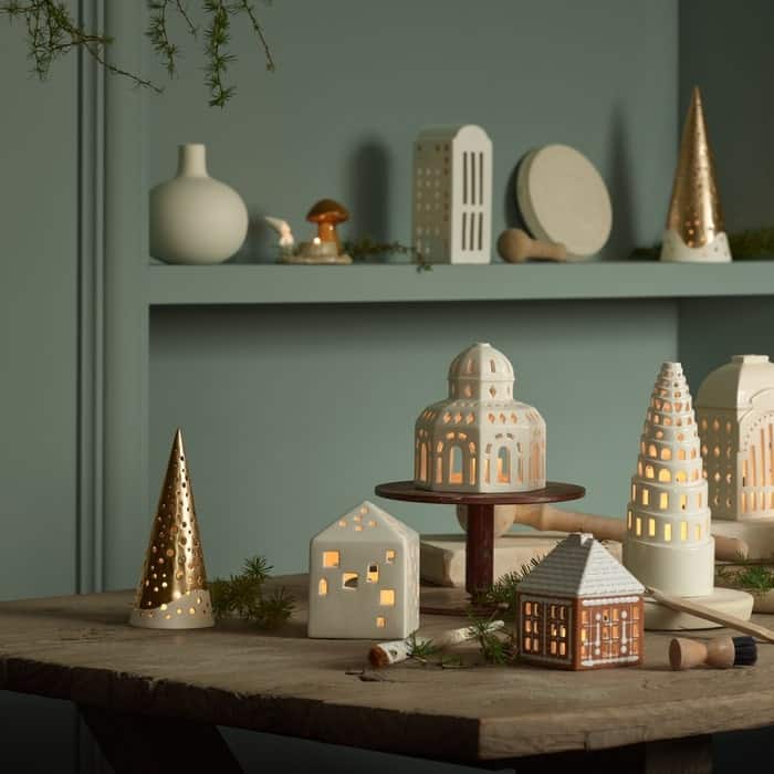 Kähler Urbania Lighthouse Town House, White - H: 4.9"