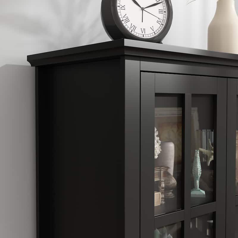 Timechee 31.5'' W Curio Cabinet Bookcase Display Cabinet China Cabinet