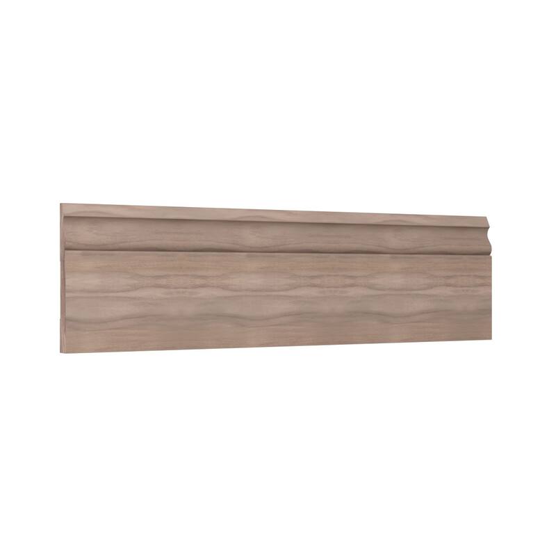 WM217: 9/16-in D x 5-1/4-in W x 96-in L Americraft Solid Hardwood Stain Grade Base Moulding