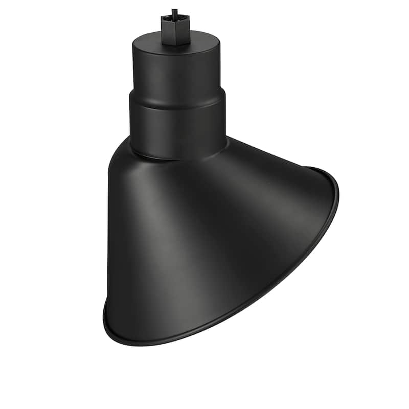 R Series 1-Light LED Angle Shade Satin Black - Satin Black - 12