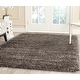 preview thumbnail 8 of 36, SAFAVIEH New York Shag Ruslana 1.2-inch Thick Rug 4' Square - Brown/Brown