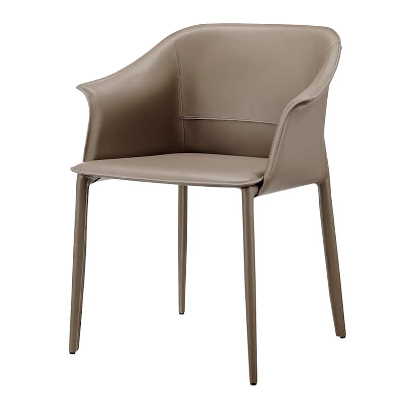 NPD Furniture Callie Recycled Leather Dining Arm Chair