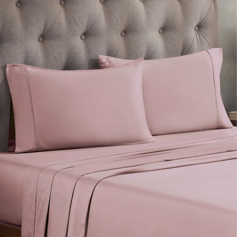 Superior Egyptian Cotton 300 Thread Count Solid Deep Pocket Sheet Set - Split King - Ivory