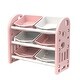 preview thumbnail 9 of 17, Kids Toy Storage Organizer with 6 Bins for Playroom, Bedroom