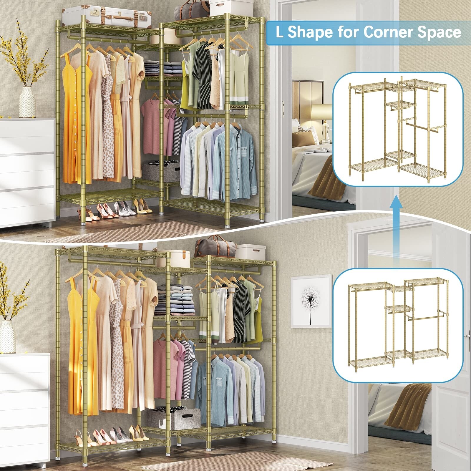 Diy metal clothes rack best sale