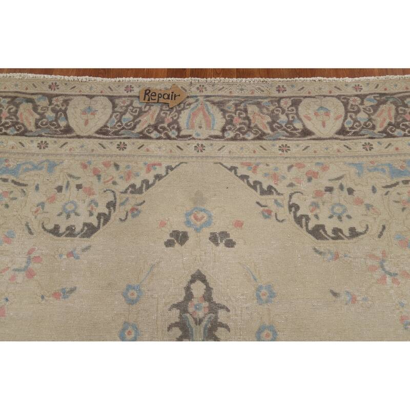 Floral Tabriz Persian Area Rug Handmade Traditional Wool Carpet - 8'3"x 10'10"