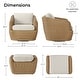 preview thumbnail 57 of 78, Patio Wicker Furniture Set Outdoor Rattan Bistro Set