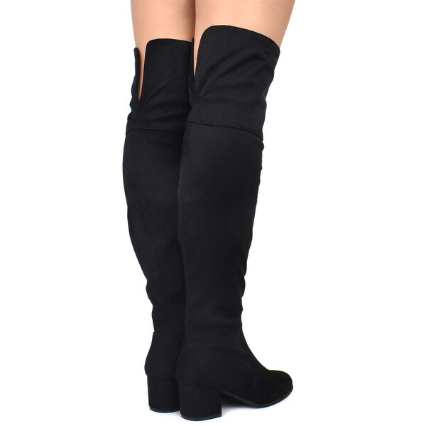 comfortable knee high boots for walking