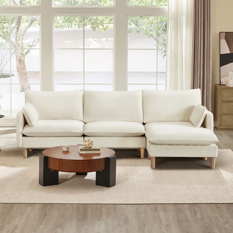 Spruce & Spring Oversized Couch Modular Sectional Sofa for Living Room