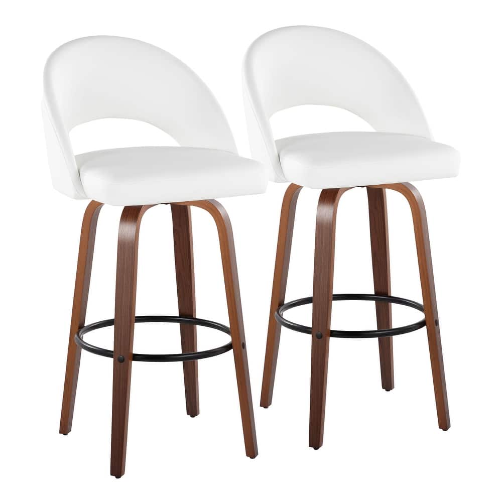 Renee Upholstered 30" Fixed-Height Barstool - Set of 2