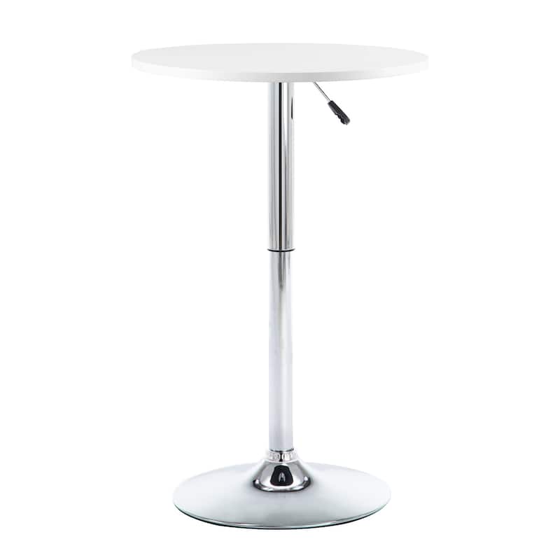 360 Swivel Round Pub Table Height Adjustable Bar Table 25-35 inches - N/A