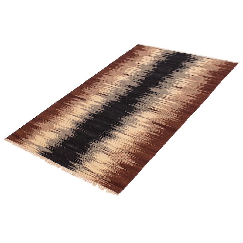 Ankara Brown Kilim 4'11" x 8'0" - 4'11 x 8'0