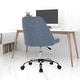 preview thumbnail 28 of 39, Home Office Desk Chair Task Chairs Swivel Ribbed Task Vanity Chair