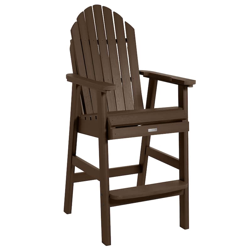 HIGHWOOD Hamilton Outdoor Bar Height Deck Chair - Weathered Acorn