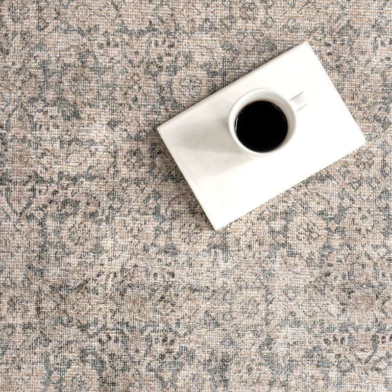 Nuloom Hillstone Collection Traditional Vintage Medallion Area Rug