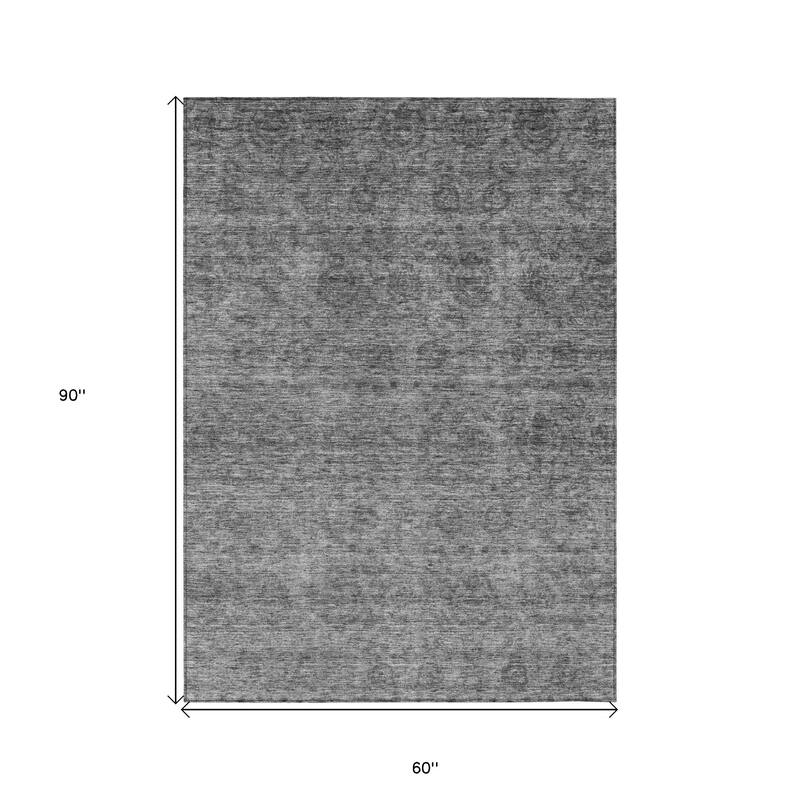 HomeRoots Floral Transitional Rectangle Outdoor Rug