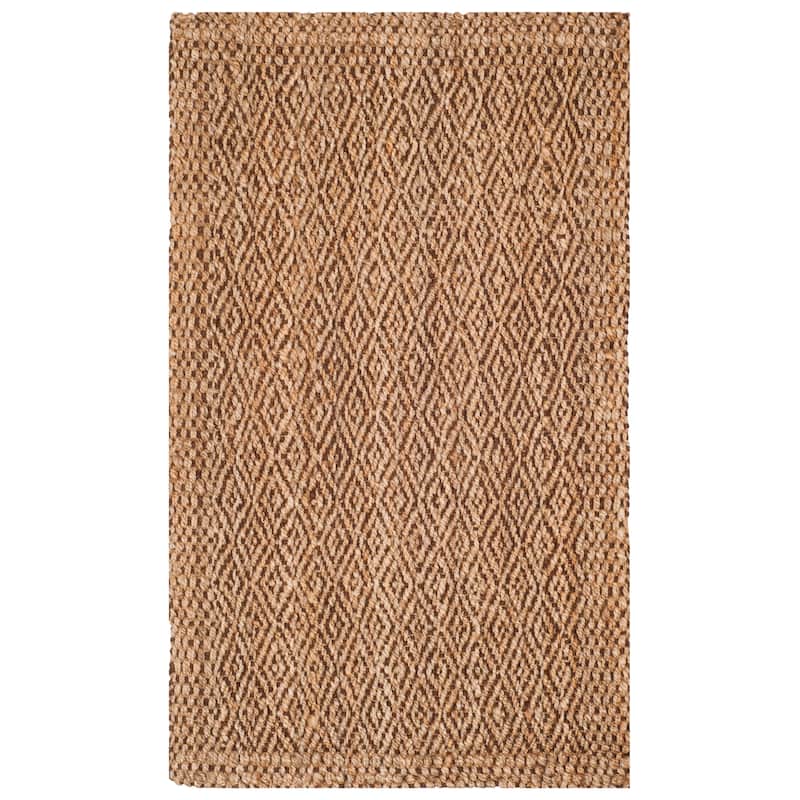 SAFAVIEH Handmade Natural Fiber Hadassah Jute Rug - 4' x 6' - Natural/Brown