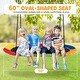 preview thumbnail 6 of 8, Costway 60" Saucer Swing with LED Lights 700 LBS Platform Tree Swing - See Details