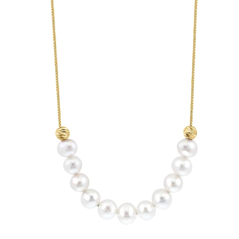 EFFY Gold over Sterling Silver Fresh Water Pearl Necklace - 18 Inch