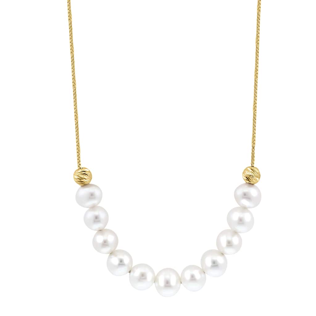 EFFY Gold over Sterling Silver Fresh Water Pearl Necklace - 18 Inch