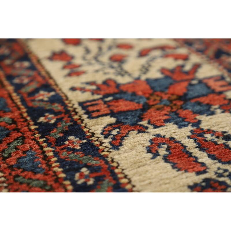 Vegetable Dye Malayer Persian Rug Hand-Knotted Wool Carpet - 4'8"x 6'4"