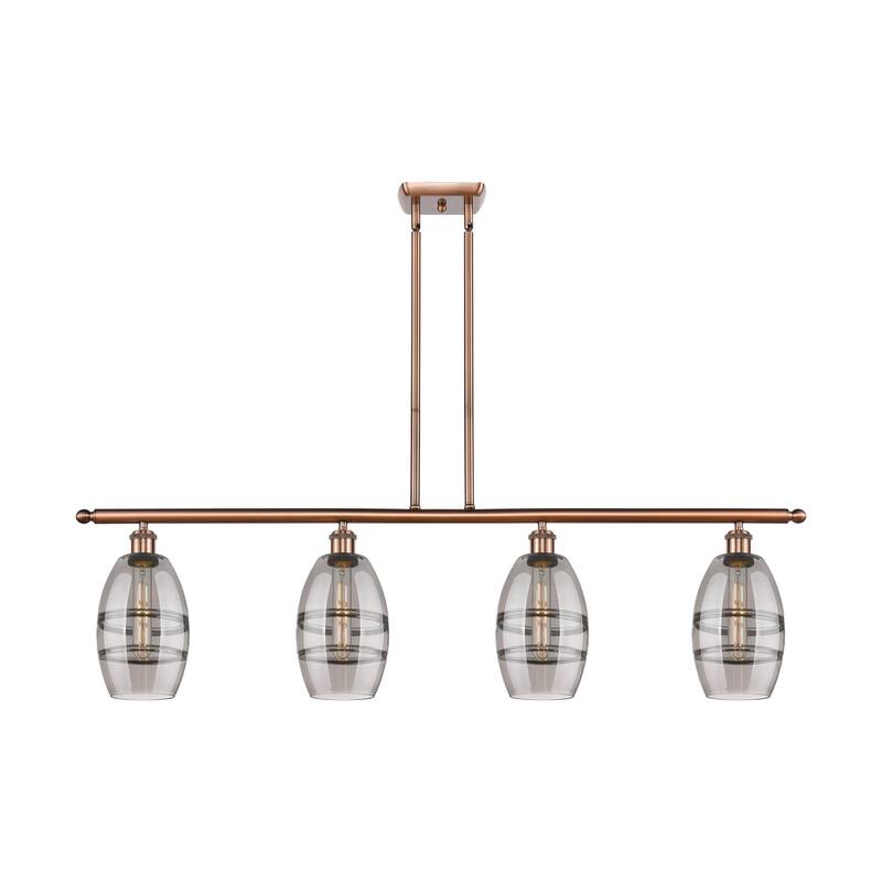 Innovations Lighting 516-4I-9-48 Vaz Linear Vaz 4 Light 48" Wide - Antique Copper / Smoked