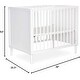 preview thumbnail 8 of 6, Dream On Me Lucas Mini Modern Crib with Rounded Spindles in White